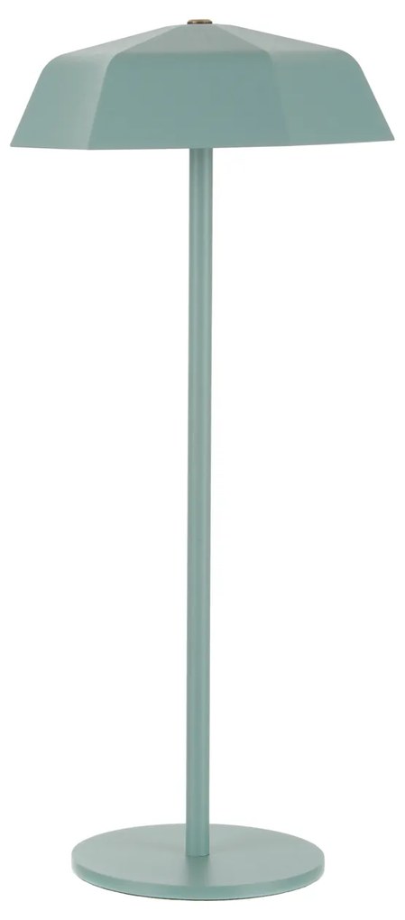 Lampada da tavolo senza fili 33 cm ombrello verde salvia