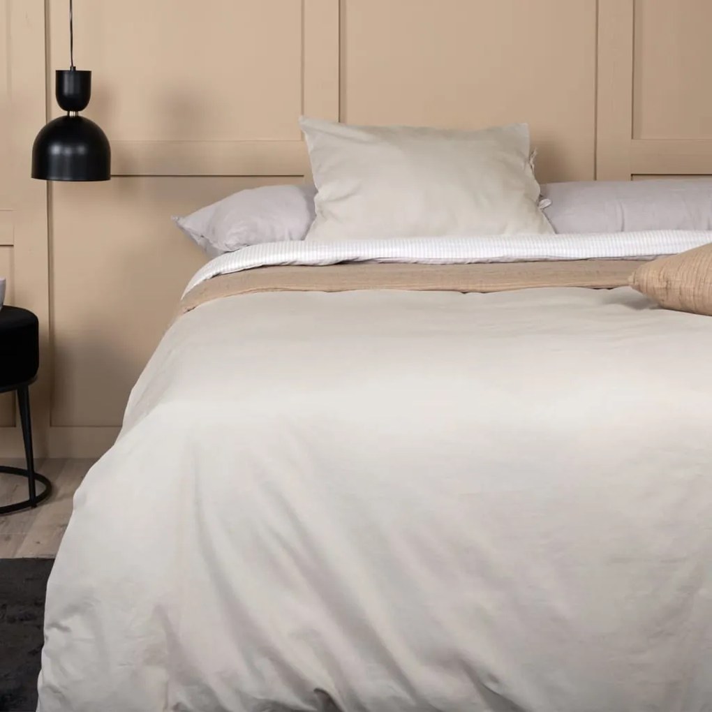 Set Da Letto Jenna 200x150 Cm Cotone Sabbia /