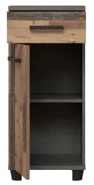 Mobile da bagno VENOM antracite/marrone