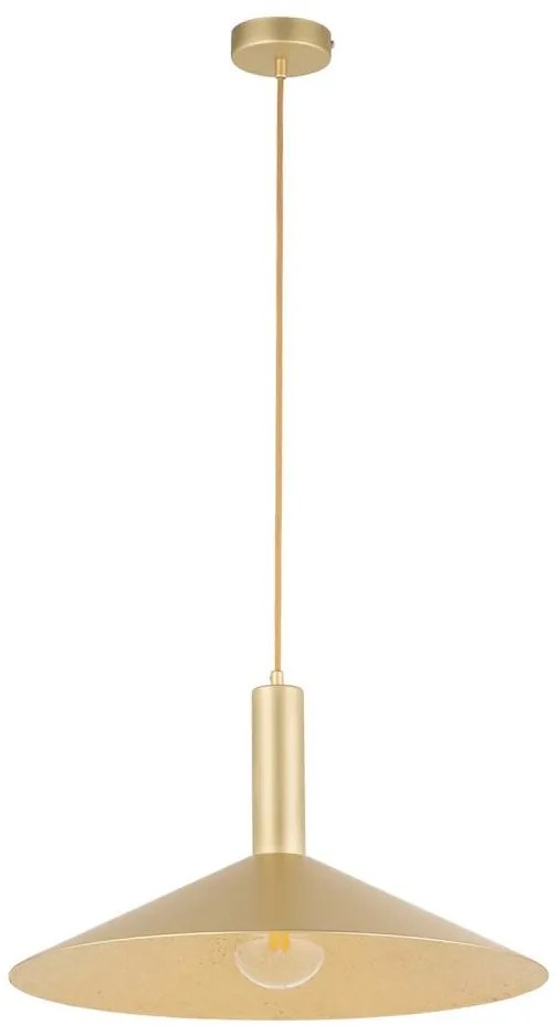 Lampadario a sospensione con filo CAPRI 1xE27/15W/230V diametro 50 cm oro
