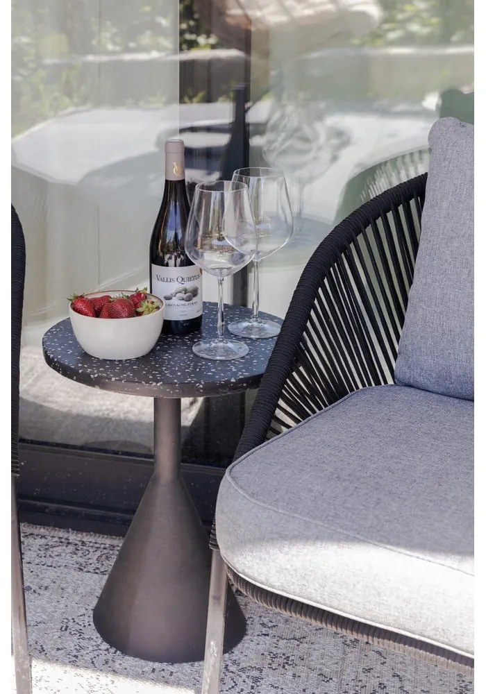 Sedia da giardino nera North - Bonami Selection