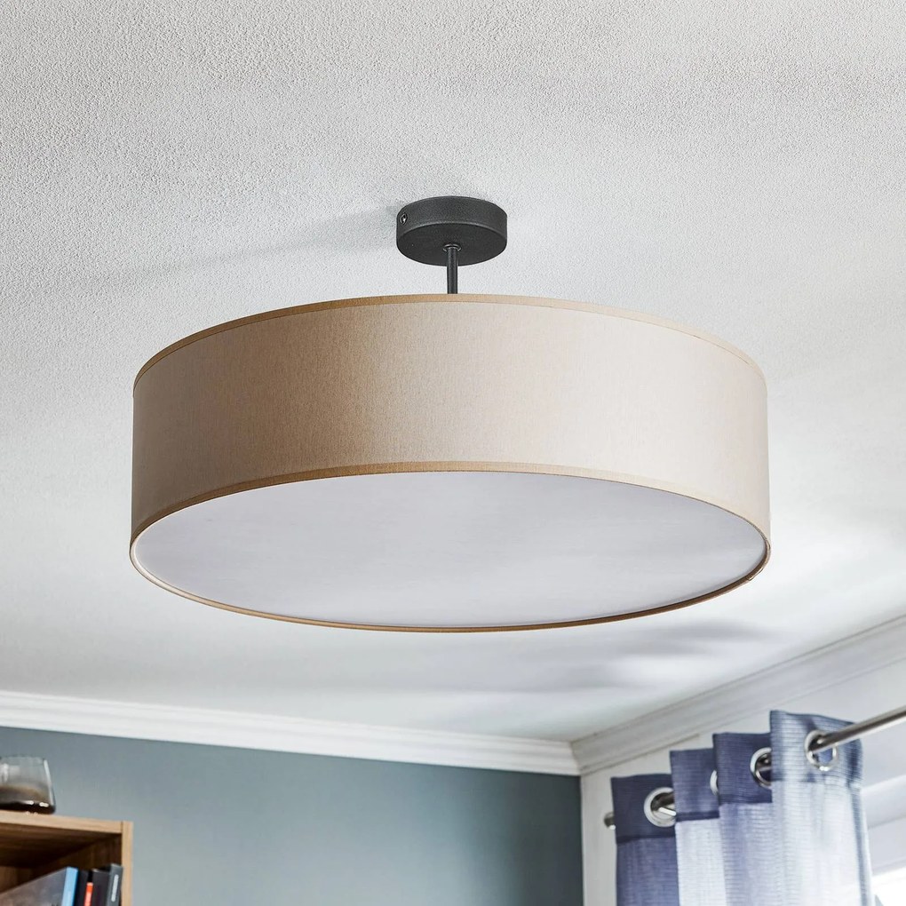 TK Lighting Plafoniera Rondo con distanza, crema Ø 60 cm