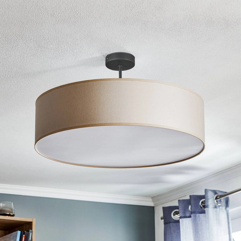 TK Lighting Plafoniera Rondo distanziata, crema Ø 60cm