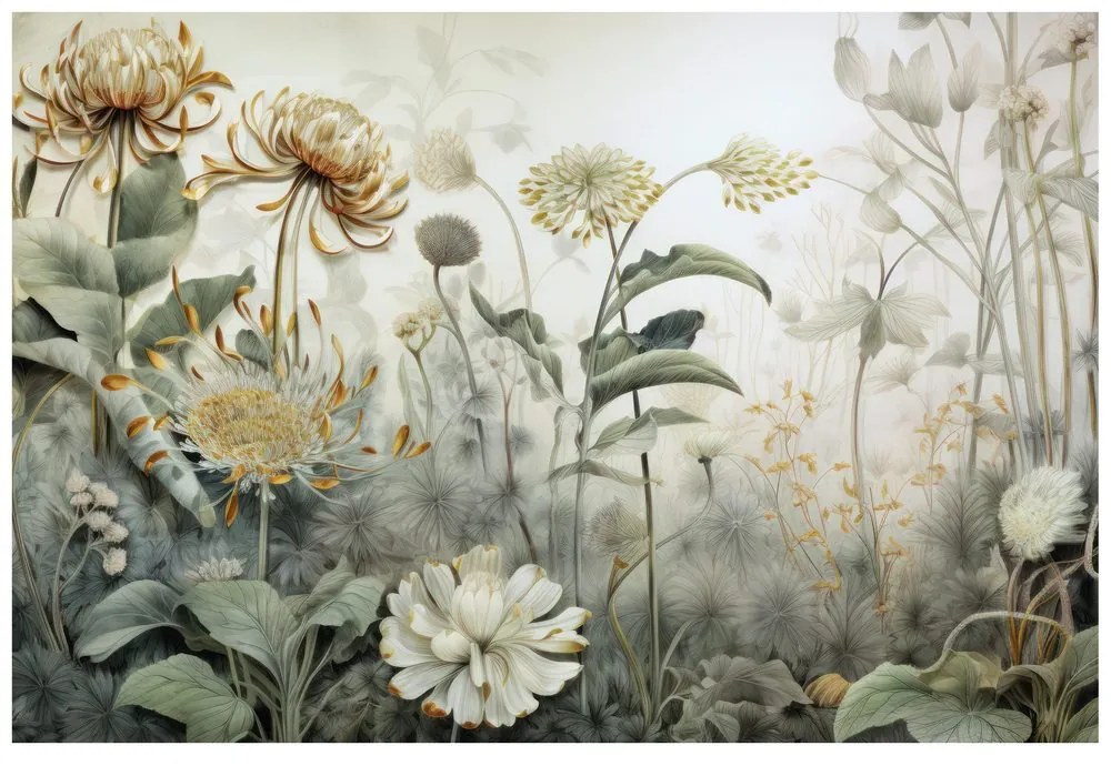 Carta da parati – Fiori avvolti dalla natura