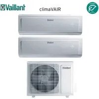 Climatizzatore Condizionatore Vaillant Dual Split Inverter serie CLIMAVAIR PLUS VAI 8 12+12 con VAF8-050W2NO R-32 12000+12000