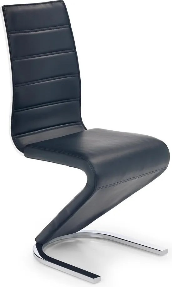 Sedia K194 in ecopelle nera