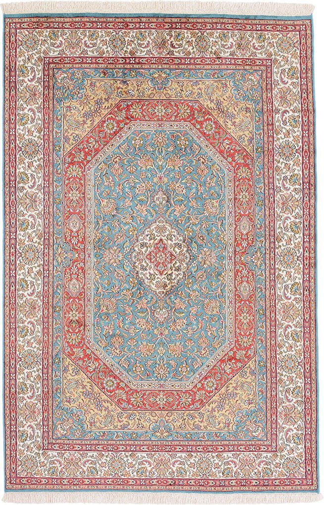 Cashmere Silk Tappeto orientale 190 x 120 (Indian) Annodato A Mano