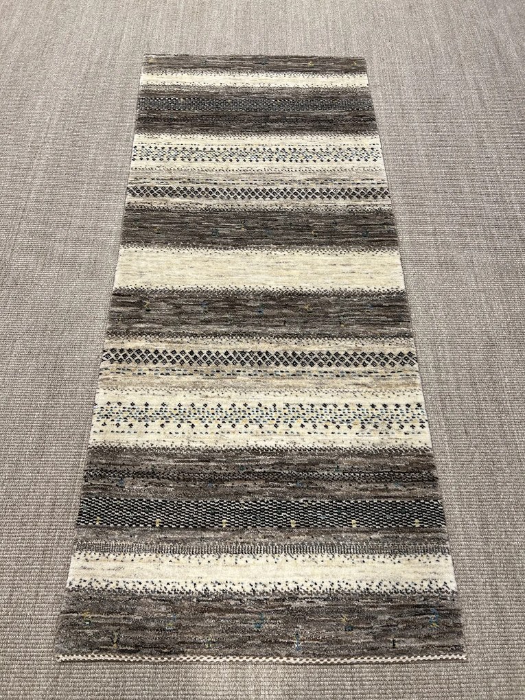 Loribaft Tappeto 80 x 200 Beige (Iran) Annodato A Mano