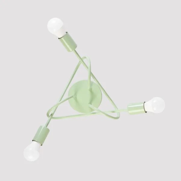 Lampadario a plafone OXFORD 3xE27/15W/230V verde