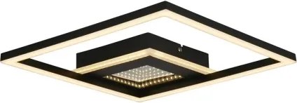 Searchlight 44250BK - plafoniera da soffitto LED dimmerabile QUADRATE LED/24W/230V 36x36 cm