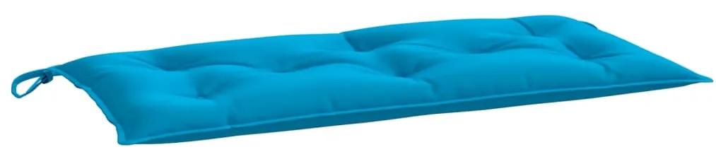 Cuscino per Panca Azzurro 110x50x7 cm in Tessuto Oxford
