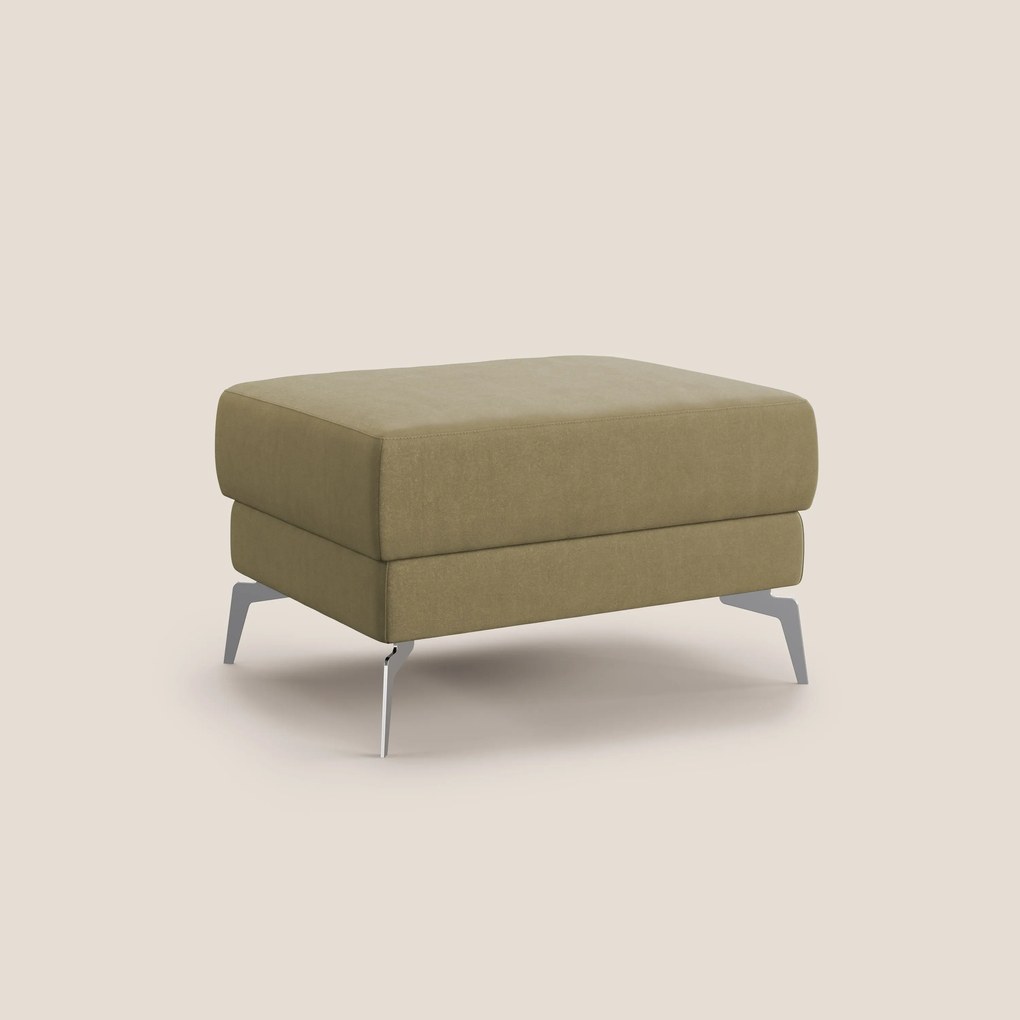 Star Pouf con piedini alti in microfibra impermeabile T11 beige
