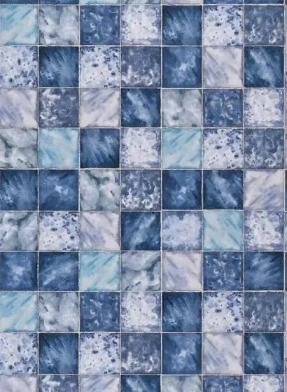 Osborne & Little Carta da parati Hammam - Blue