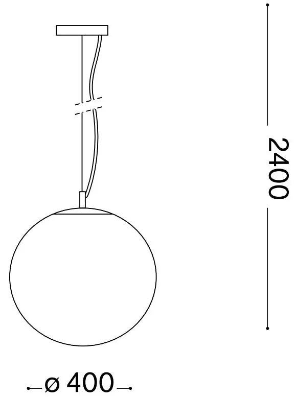 Ideallux mapa bianco sp1 d40