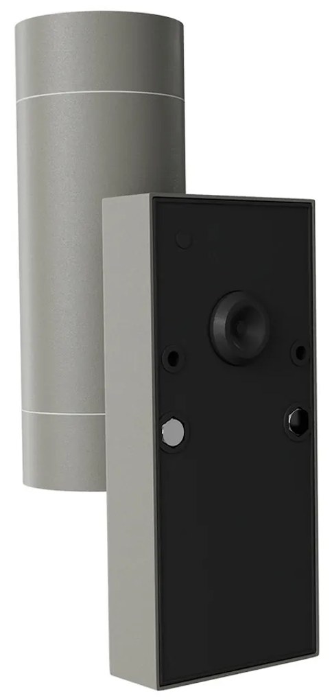 Applique Bidirezionale IP65 2xGU10 con sensore Movimento - Grigia