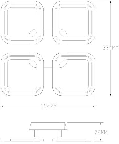 Zuma Line MS232040R-BK-Luce LED dimmerabile STELLAR LED/30W/230V 3000-6000K black+RC