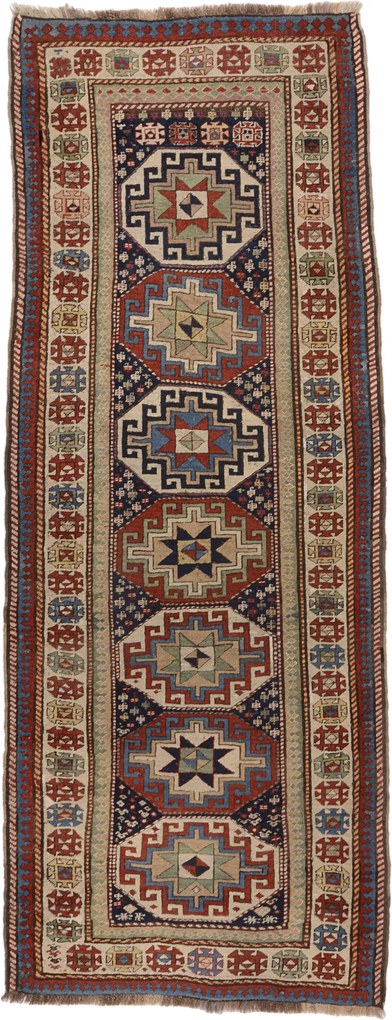 Kazak Tappeto 110 x 270 (Russia) Annodato A Mano