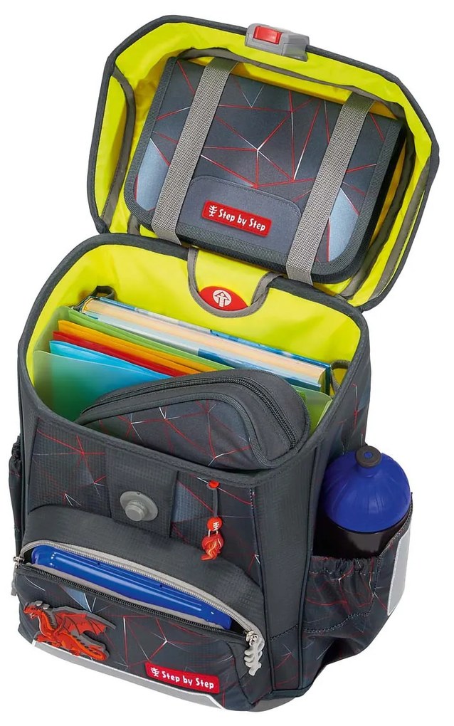 Zaino scuola Step by Step CLOUD, Dragon Drako - set 5 pezzi
