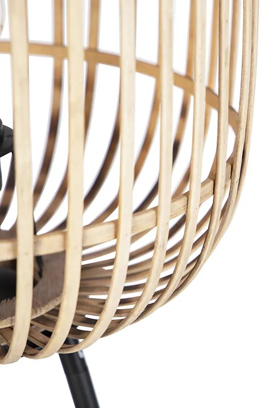 Lampada da terra rustica intelligente in rattan con WiFi A60 - Manila