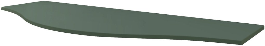 Top per lavabo Vague BADEN HAUS L 137 x H 1.6 x P 51 cm verde stratificato, verniciato