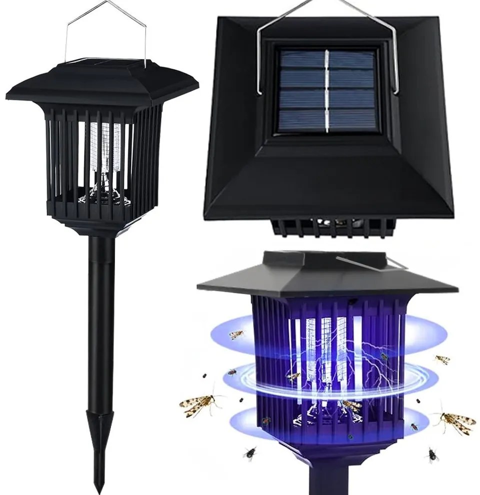 Lampada solare a LED J-22 Black