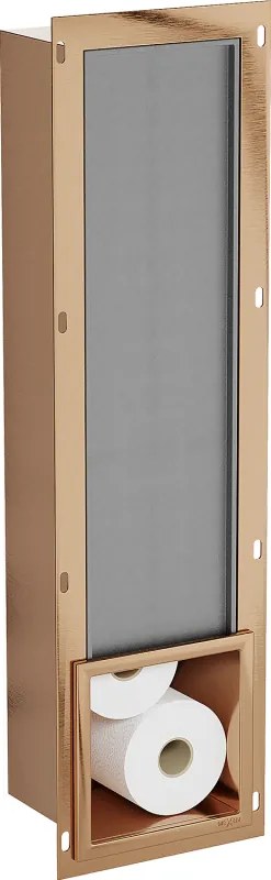 Mexen X-Wall-B dispenser per carta igienica, rame spazzolato - 19C5