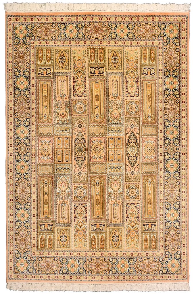 Cashmere Silk Tappeto orientale 180x120 Beige (Indian) Annodato A Mano