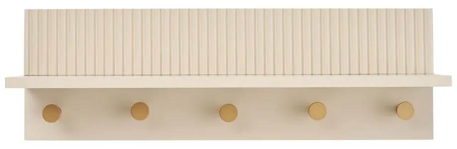 Attaccapanni da parete beige con scaffale 50 cm Rocca – House Nordic