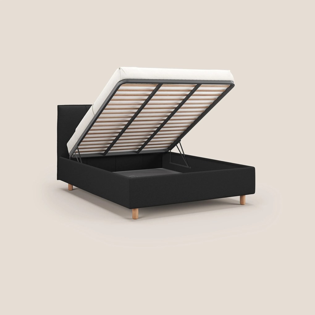 Lothar letto contenitore maxi dalle dimensioni contenute in tessuto impermeabile T13 antracite