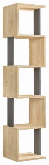 Libreria PIRI 161x35 cm marrone/antracite