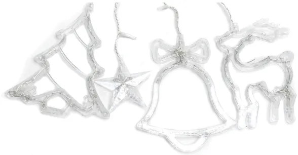 Aigostar - Catena luminosa LED natalizia per esterni 120xLED/6W/230V/8 funzioni 3x0,6m IP44 bianco freddo + telecomando