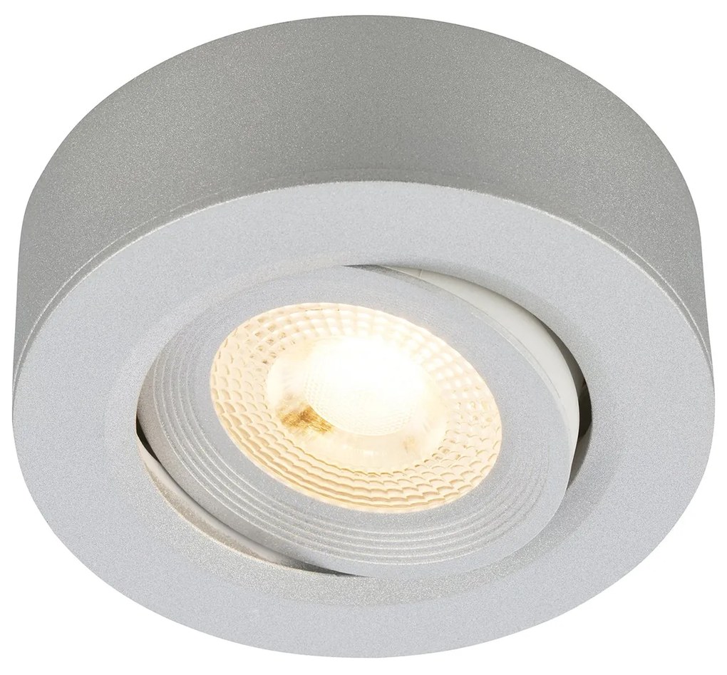 Faretto Incasso Desi Plastica Cromo Opaco Led Integrato 5W 3000K