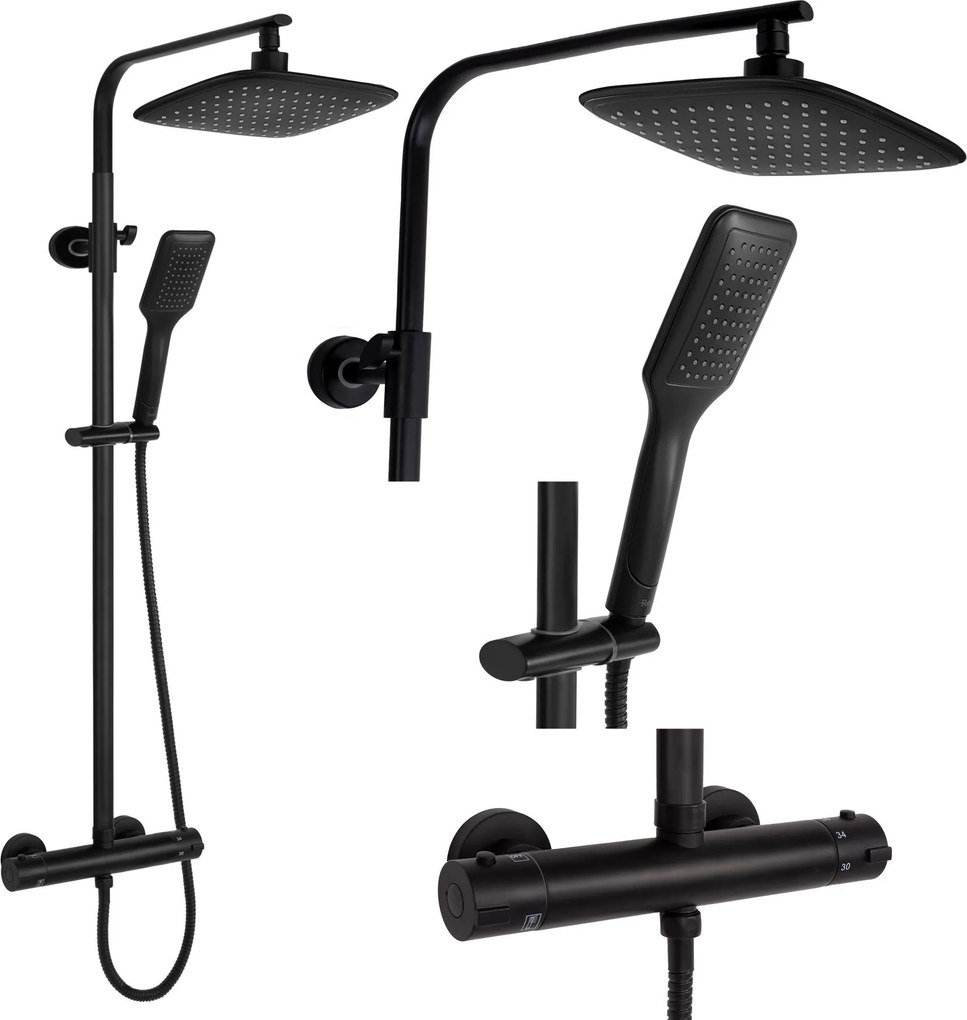 Set Doccia da incasso REA Tom black