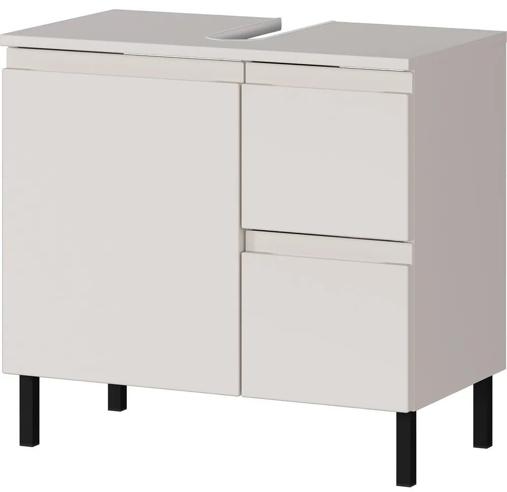 Mobile da lavabo color crema basso 60x56 cm Salinas – Germania