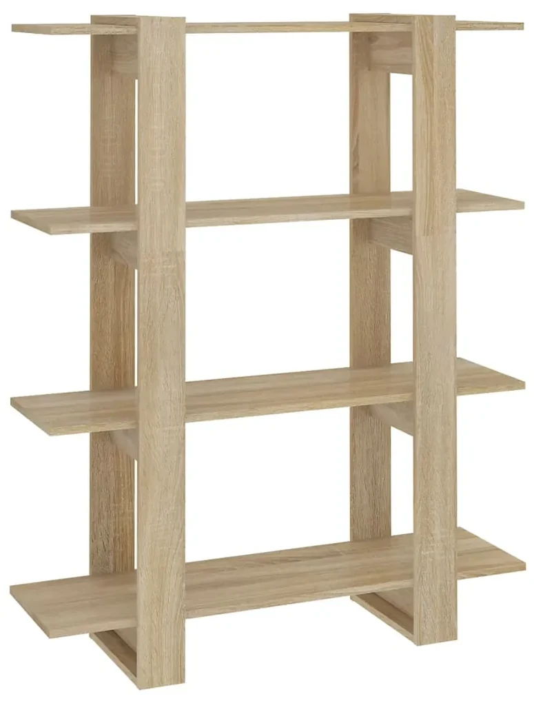 Libreria/divisorio rovere sonoma 100x30x123,5 cm