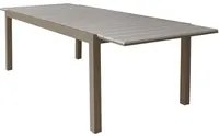 Tavolo da giardino allungabile 180 240x73x100 cm - taupe