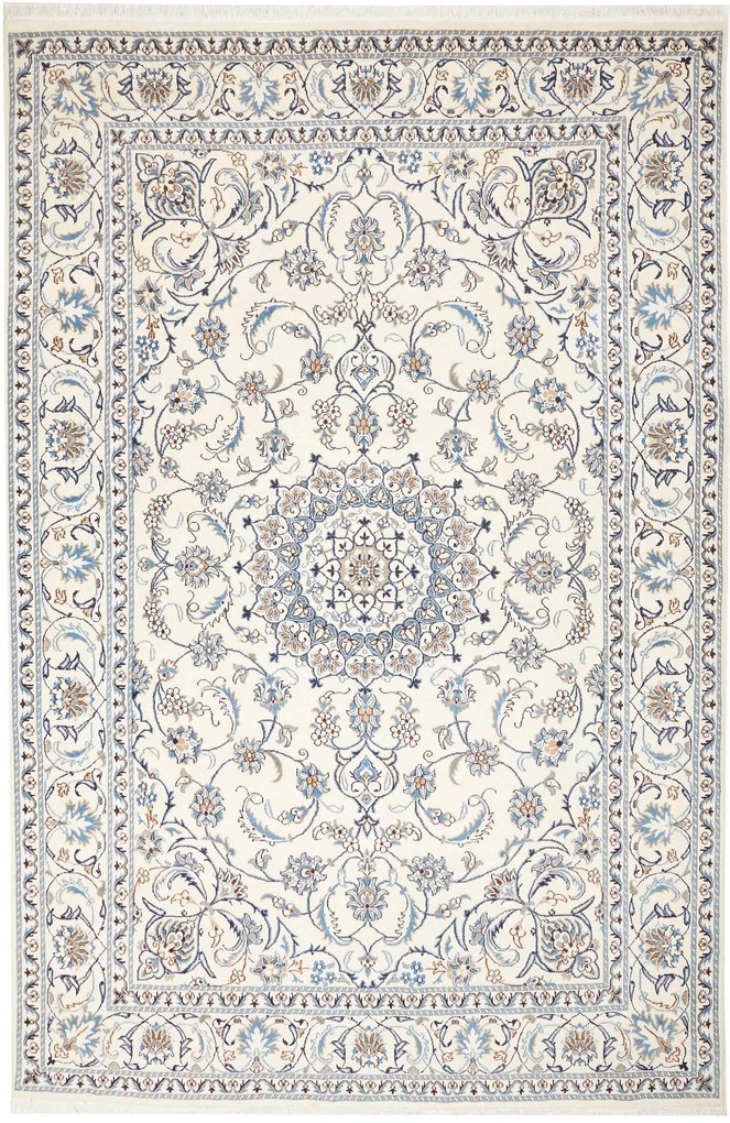 Nain Tappeto persiano 300 x 200 Beige (Iran) Annodato A Mano