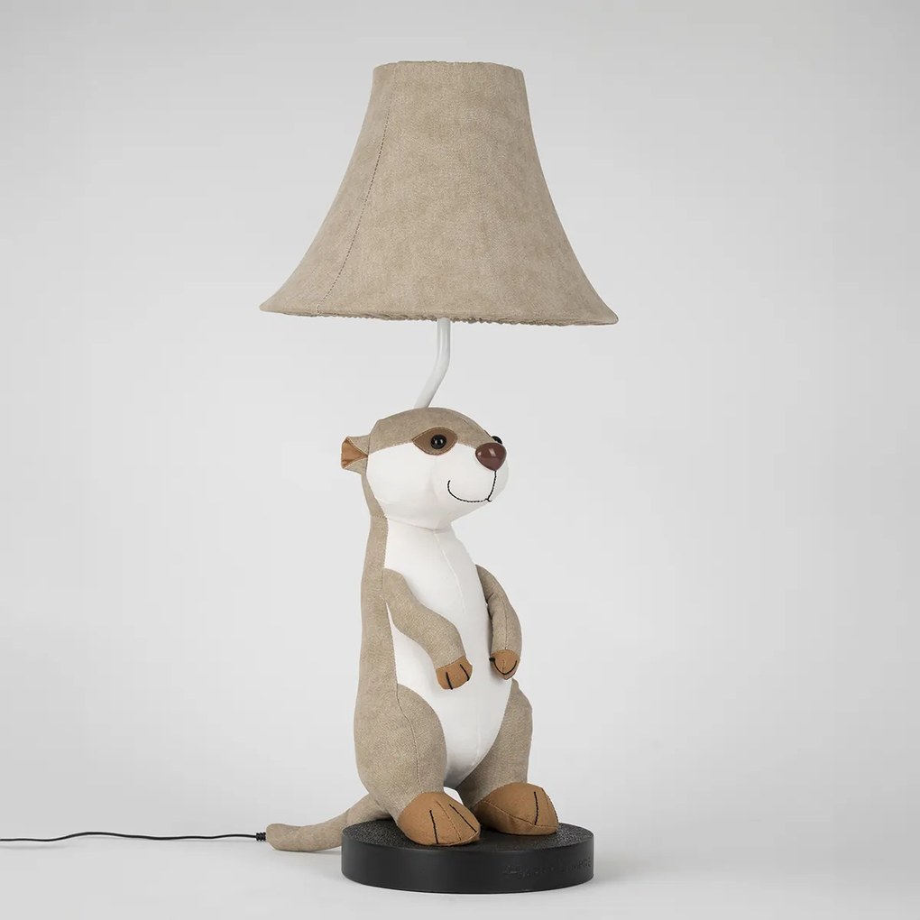 Lampada da tavolo per bambini suricato beige - Eddie