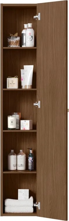 Colonna per mobile bagno LOA RANDAL 1 anta P 25 x L 30 x H 165 cm NOCE E ORO laminato truciolare