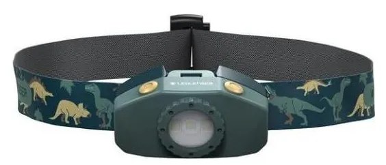 Ledlenser KIDLED2 DINO - Lampada frontale LED dimmerabile per bambini/1xAAA IPX4 40 lm 20 h verde