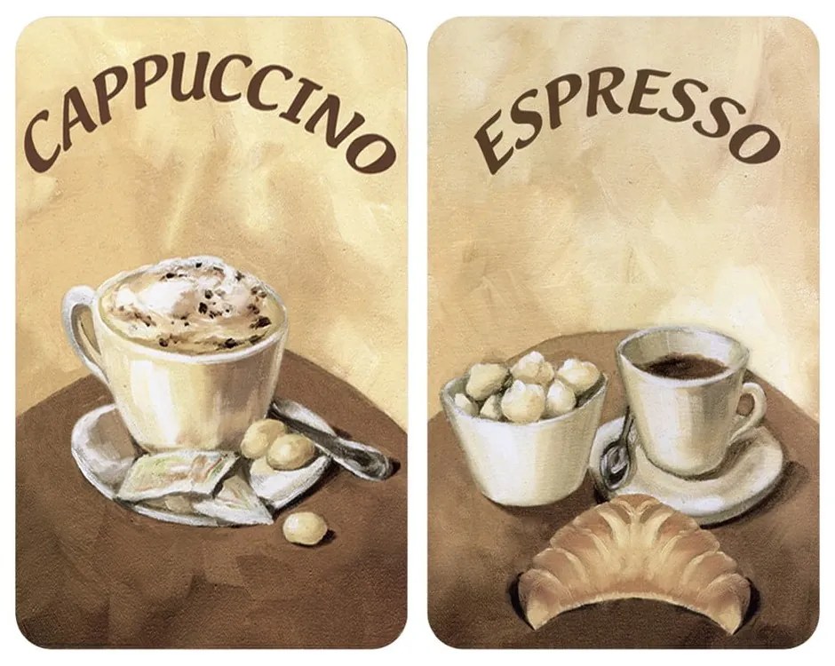 Set di 2 coperchi in vetro per fornelli Coffee - Wenko