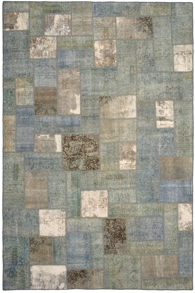 Patchwork Tappeto persiano 320 x 210 Blu (Iran) Annodato A Mano