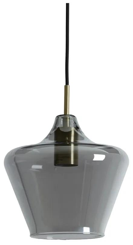 Lampada da soffitto grigia con paralume in vetro ø 22 cm Solly - Light &amp; Living