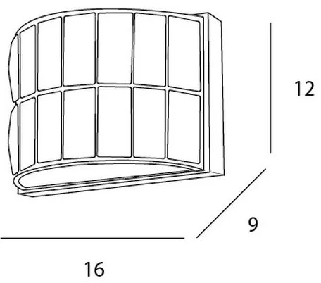 MAXLIGHT W0204 - Applique DIAMANTE 1xG9/42W/230V cromo