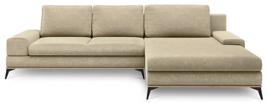 Divano letto angolare beige, angolo destro Planet - Windsor &amp; Co Sofas