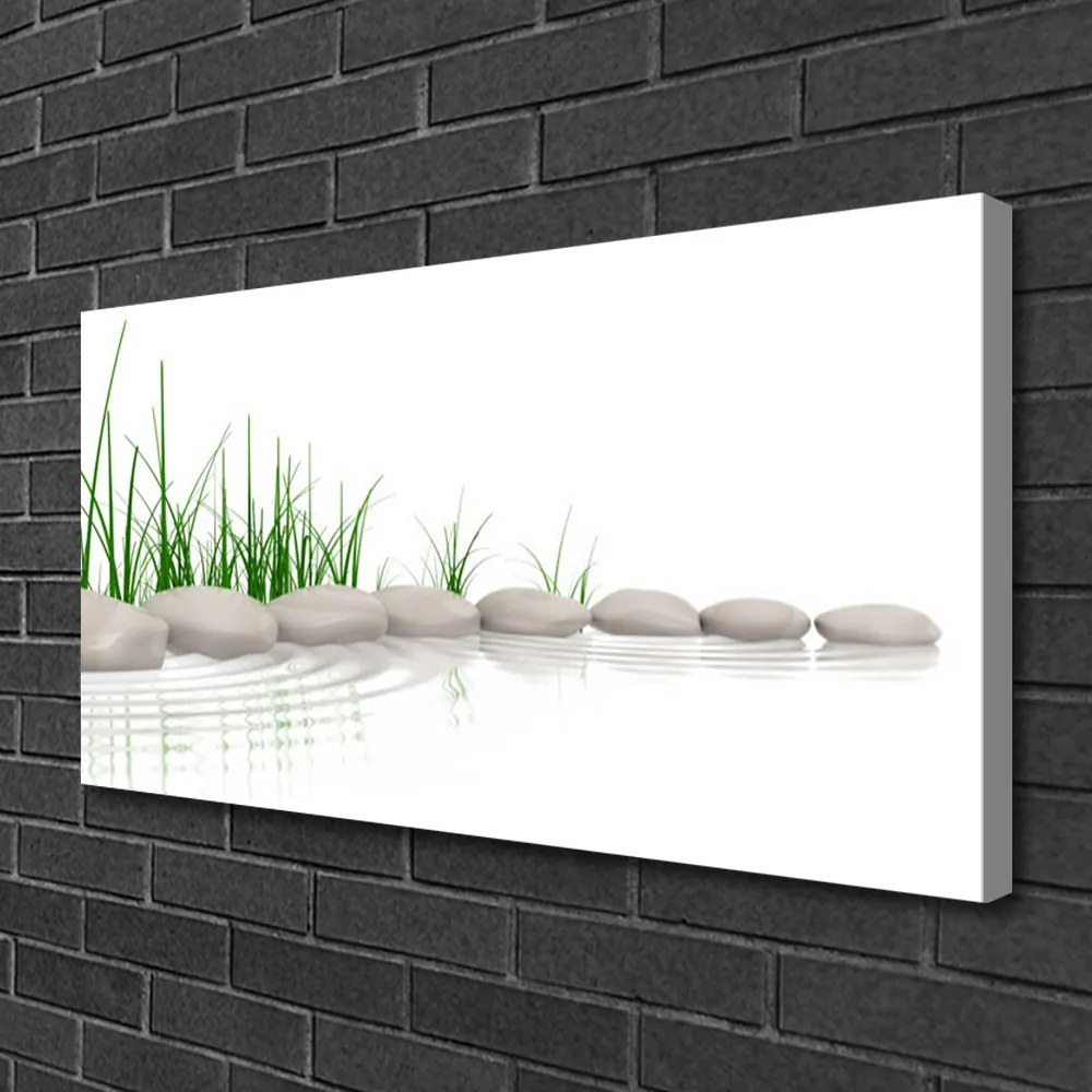 Quadro su tela Pietre Erba Arte 100x50 cm