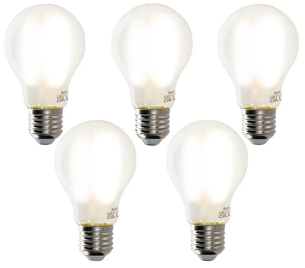 Set di 5 Lampadine LED Smart E27 A60 Opaco 7W 806lm 1800-4000K