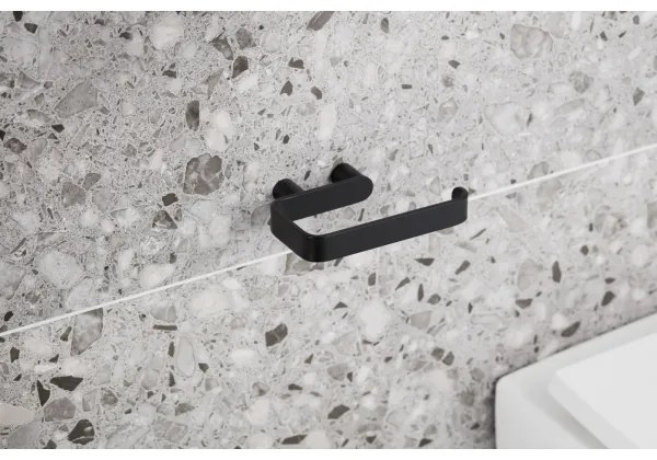 KFA Armatura 864-022-81 - Porta carta igienica acciaio inossidabile/opaco nero