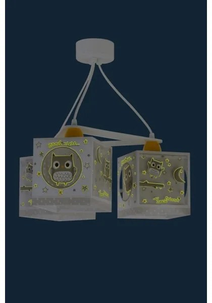 Dalber D-63394 - Lampadario per bambini GOOD NIGHT 3xE27/60W/230V