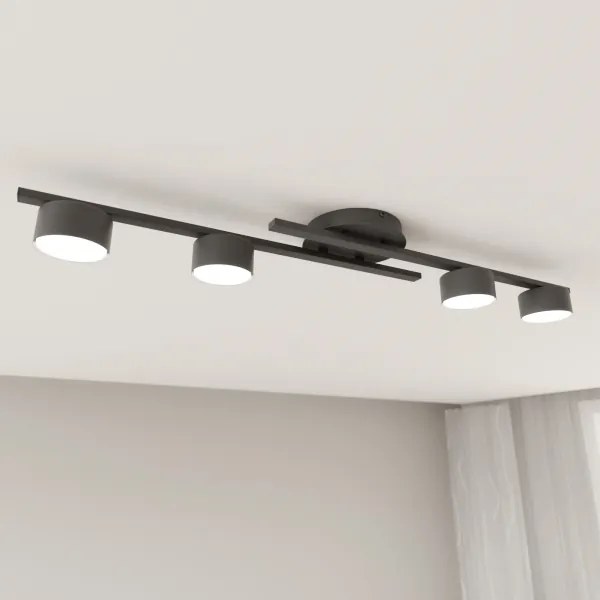 Plafoniera FRAGMENT 4xGX53/12W/230V nero